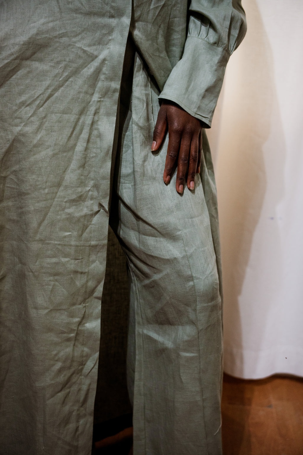 Sage 100% Linen Pants